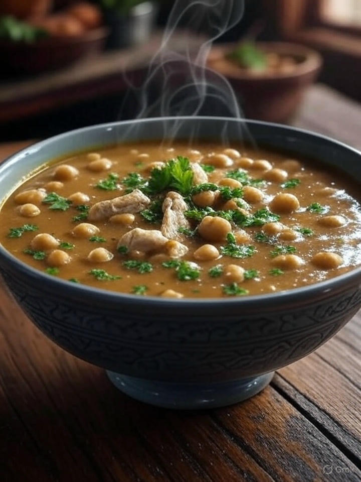 모로코 치킨 수프 하리라