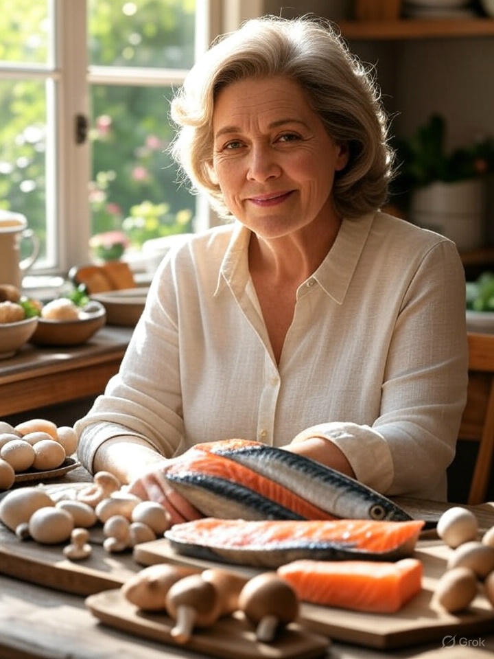 Healthy foods rich in vitamin D