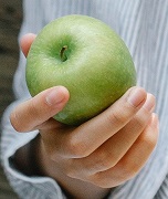 사과만 확대한 사진