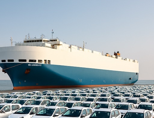 컨테이너 선적 장면(예시)